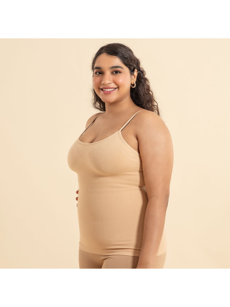 Nykd By Nykaa Seamless Shaping Camisole-NYSH04-Sand-image-37