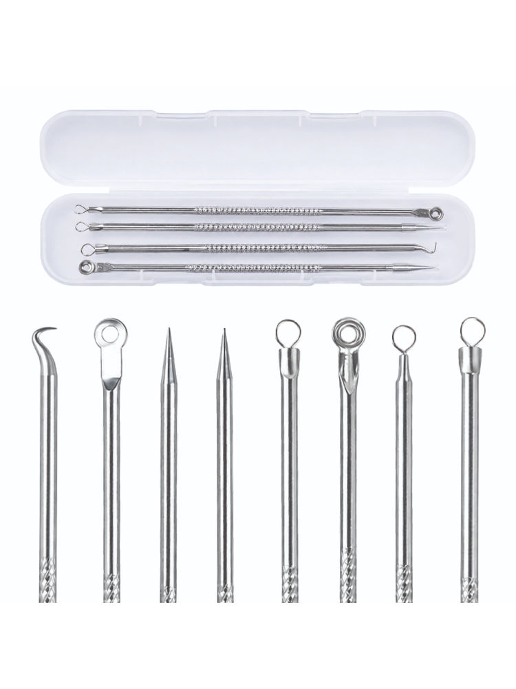 Feel Good Club Set Of 4 Blackhead Removers In Storage Case - Skin Care Tools For Blemishes & Facial-image-3