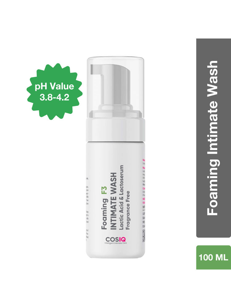 Cos-IQ Foaming F3 Intimate Wash - Lactic Acid & Lactoserum For Ichiness & Odour