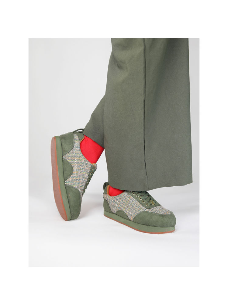 Monrow Women Miley Olive Sneakers-image-22