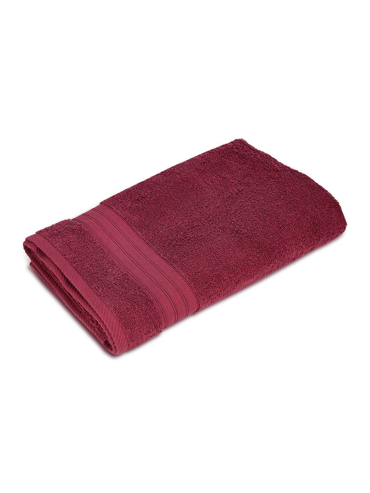 Layers Be Bold 100% Cotton 450 GSM Purple Solid Bath Towel-picture-28