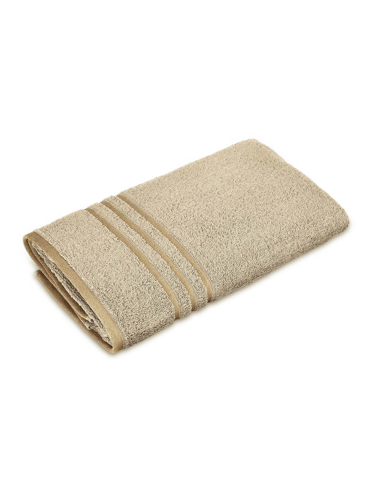 Layers Basicx 100% Cotton 380 GSM Cream Solid Bath Towel-image-26