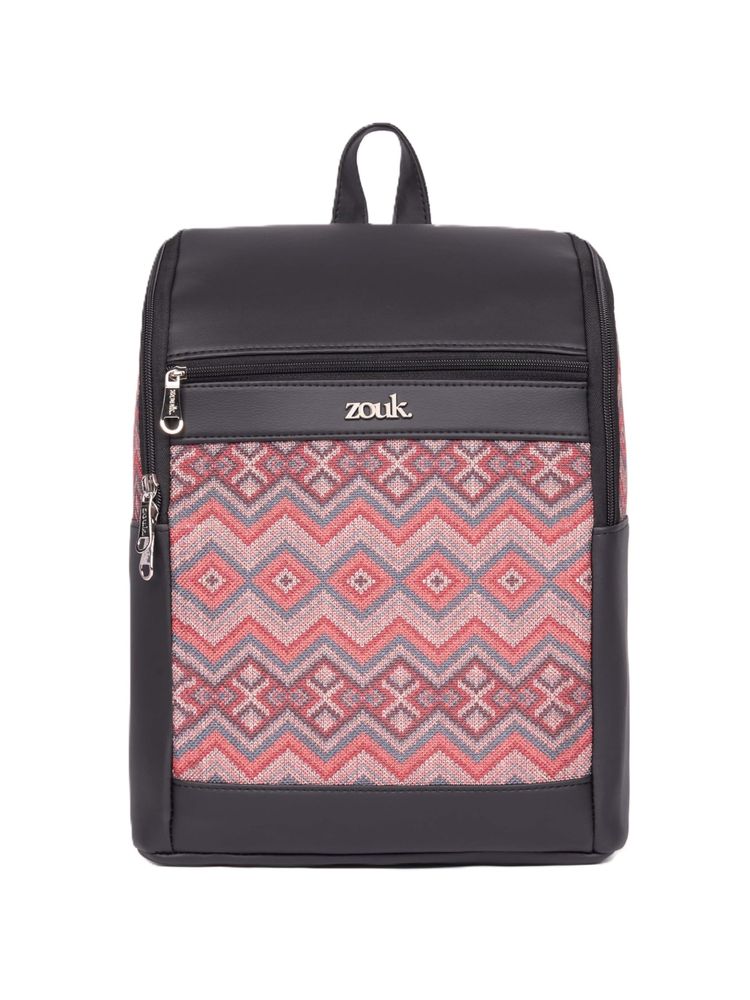 Zouk Summit Vegan Leather Gwalior Weaves Backpack-picture-13