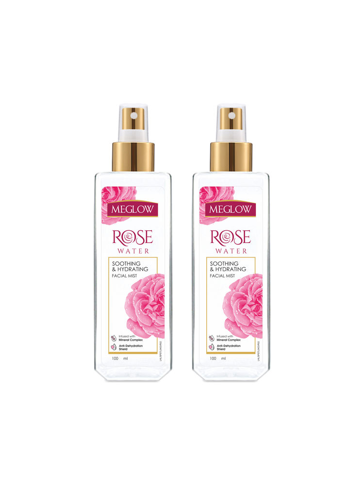 Meglow Rose Water Toner Mist Spray - Pack of 2-image-15