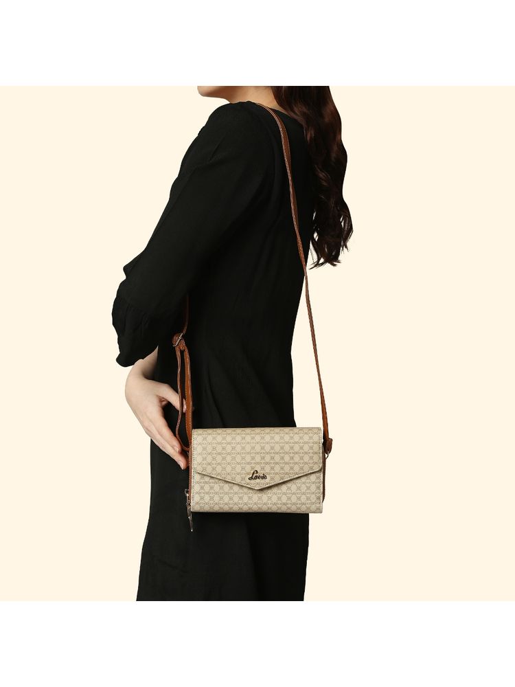 Lavie Mono Sally Women's Dual Zip Wallet (Beige) (S)-image-28