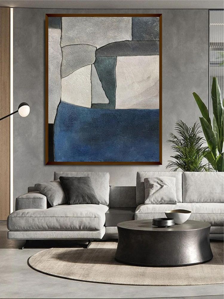 Artsense Premium Abstract Framed Canvas Wall Painting- Multi-Color-image-4