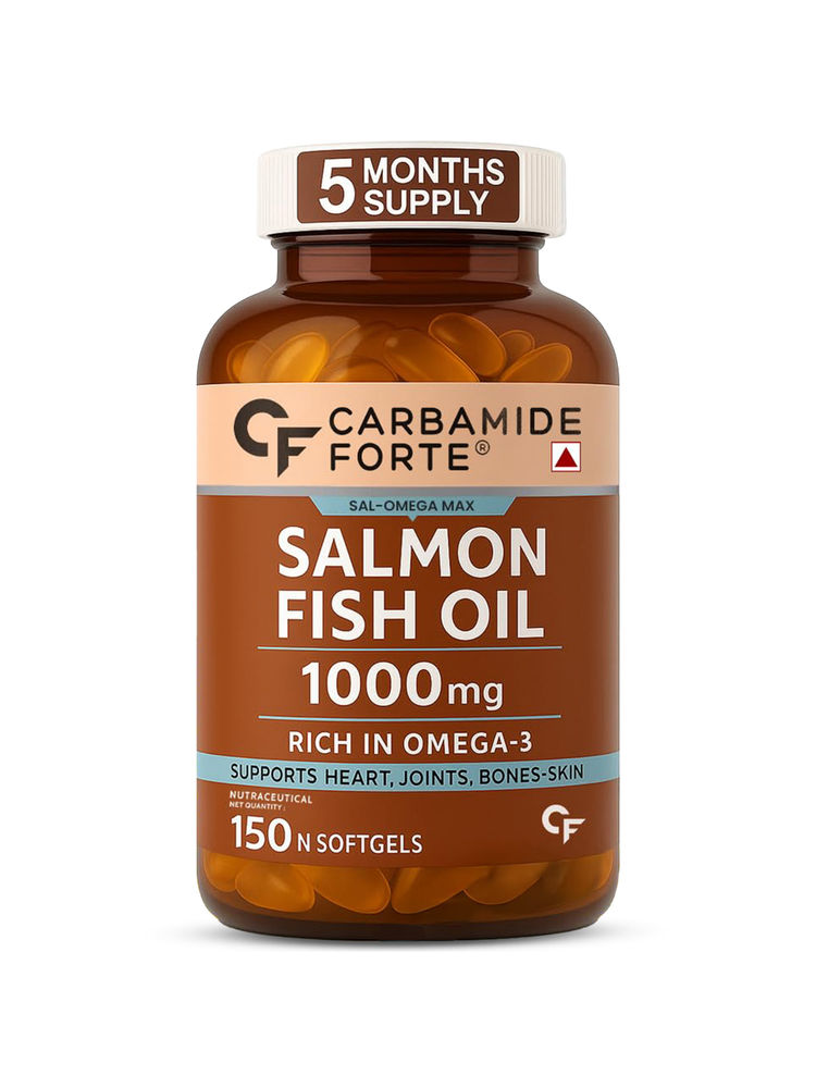 Carbamide Forte Sal-Omega-Max High 1000mg Potency Salmon Fish Oil Supplement-image-4