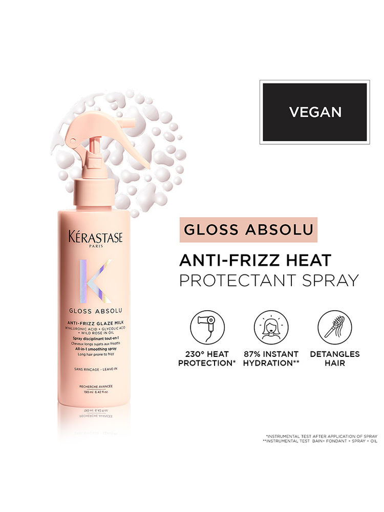 Kerastase Gloss Absolu Anti-Frizz Heat Protectant Spray For Glossy Hair