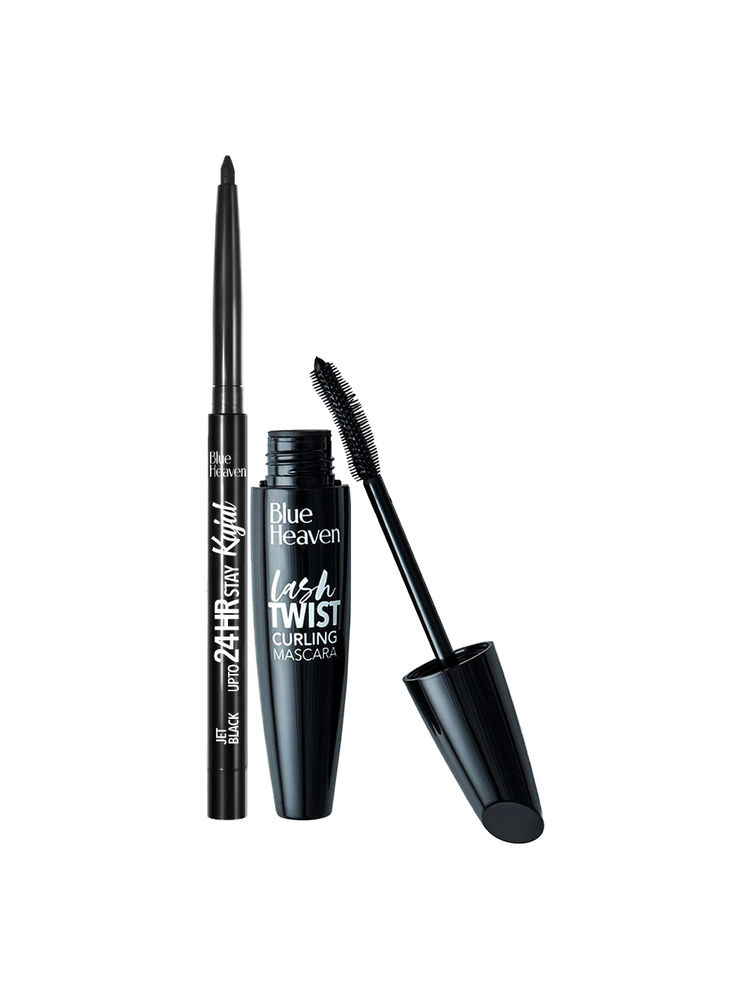 Blue Heaven Eye Combo - Lash Twist Curling Mascara & 24HR Stay Kajal
