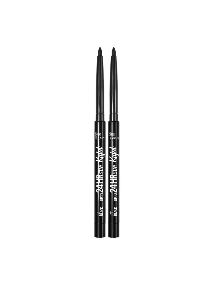 Blue Heaven 24HR Jet Black Stay Kajal - Pack Of 2-image-3