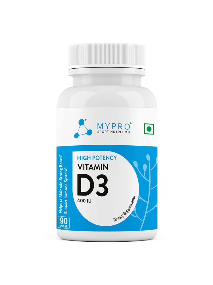 MYPRO SPORT NUTRITION Vitamin D3, 400 IU Veg Capsules For Men And Women-image-2