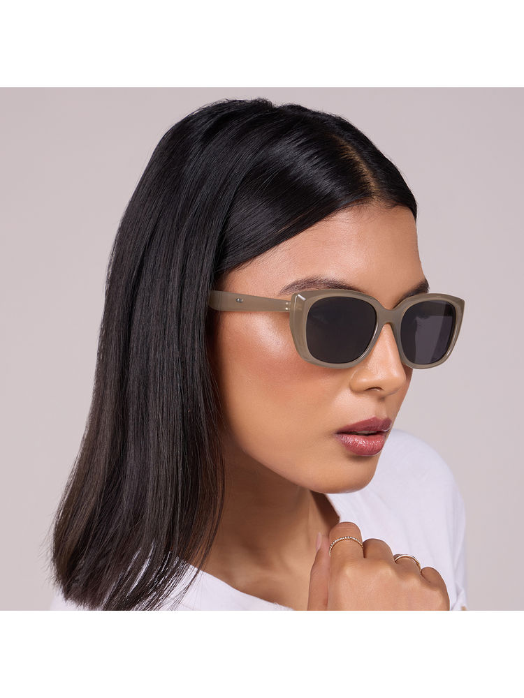 Pipa Bella by Nykaa Fashion Black Solid Rectangular Shape Sunglasses-picture-14