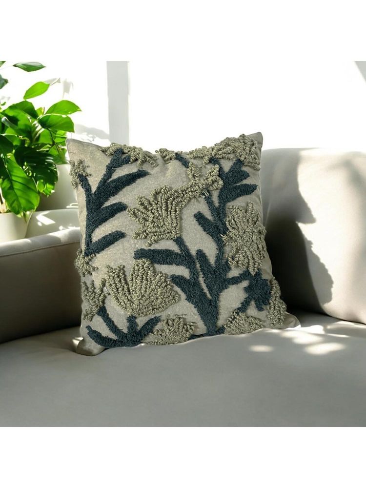 LUSHLYF Verdant Vines Tufted Cushion Cover Intricate Green Tufted Design-image-48