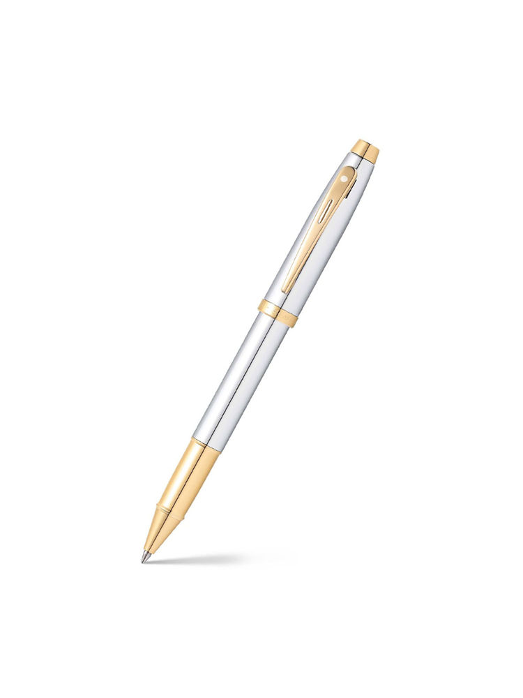 Sheaffer 9340 Gift 100 Rollerball Pen - Bright Chrome with Gold Tone Trim-picture-13