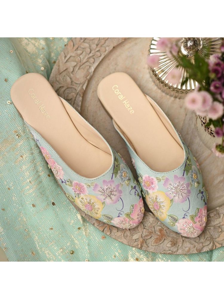 Coral Haze Vivian Rose Gold Mules-picture-24