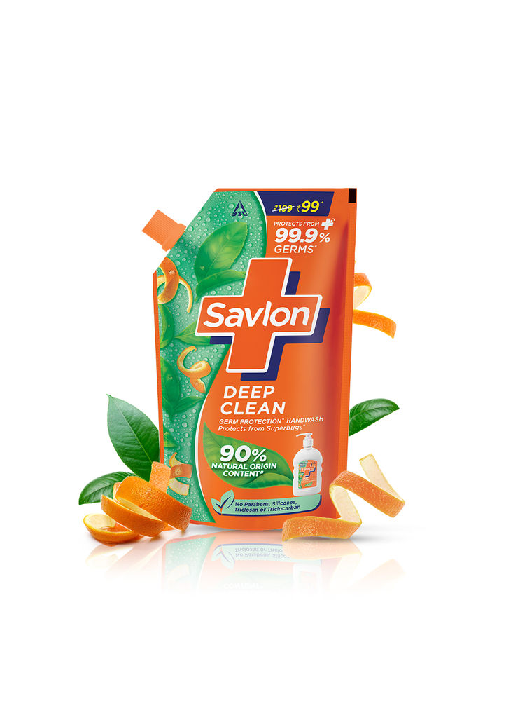 Savlon Deep Clean Germ Protection Liquid Handwash Refill Pouch-picture-11