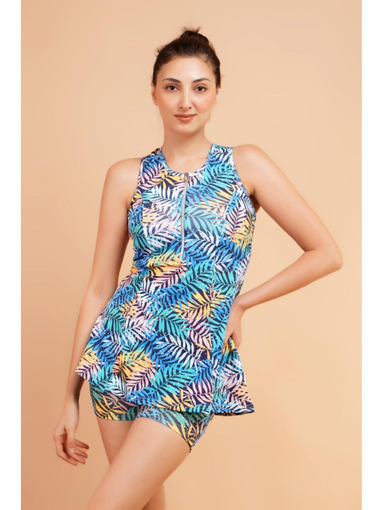 Keepfit Multi-Color Printed Sleeveless Top and Shorts-image-13