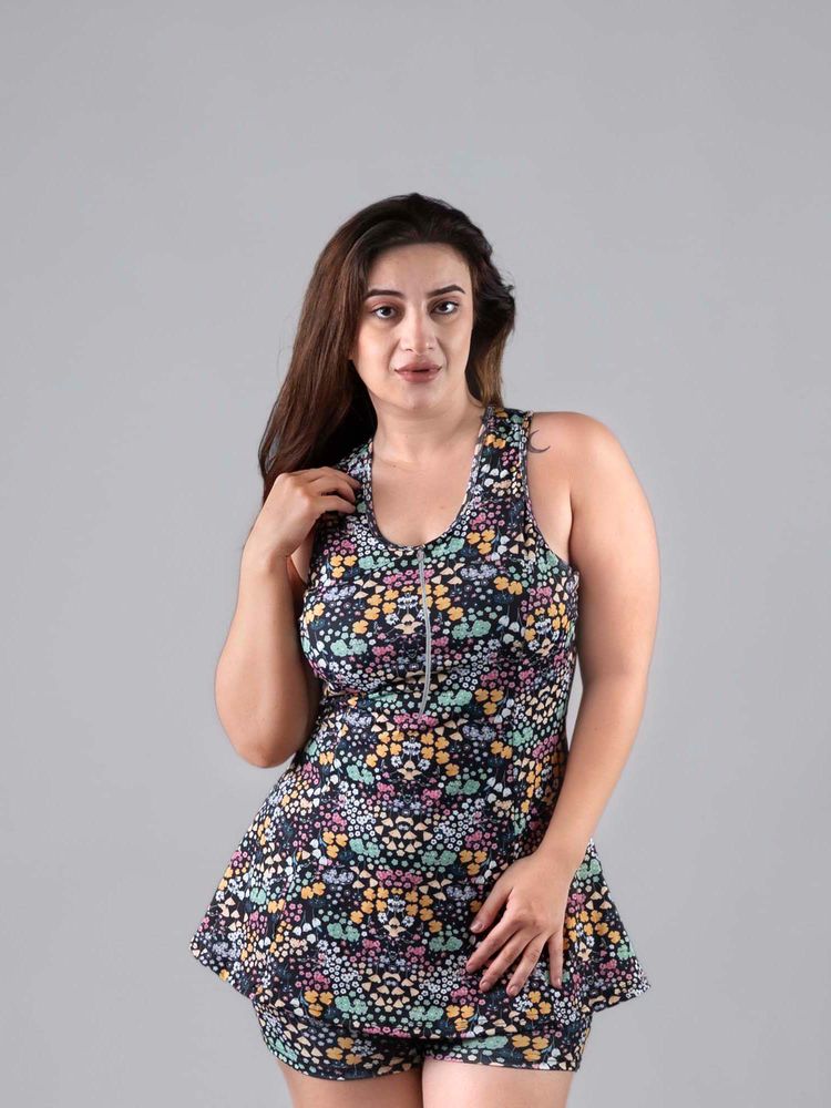 Keepfit Multi-Color Printed Sleeveless Top and Shorts-image-14