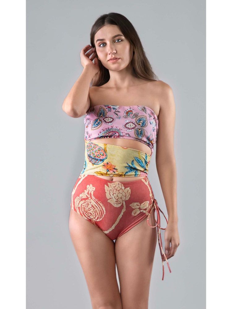 Keepfit Multi-Color Floral Sleeveless Swimsuit-image-34