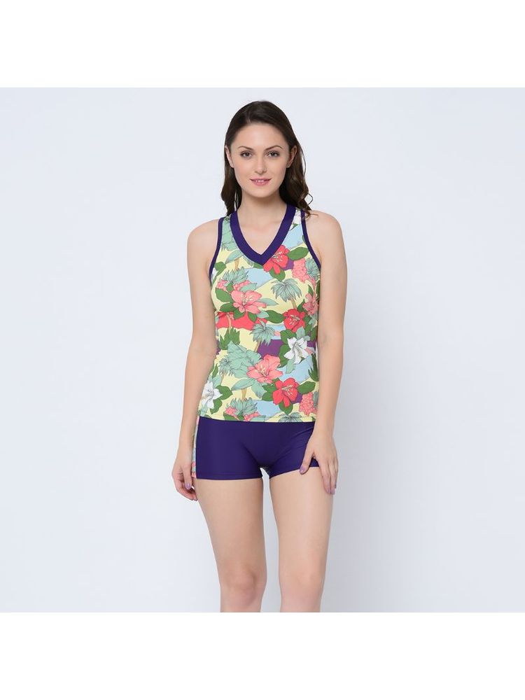 Da Intimo Multicolored Floral Print Swimwear-image-11