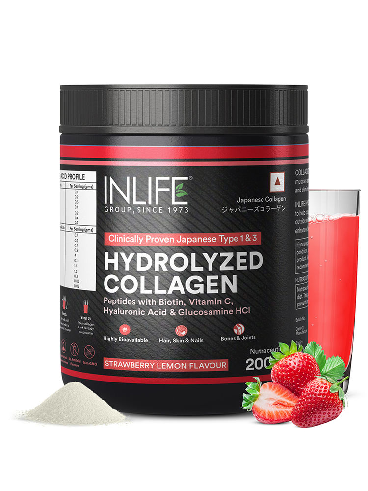 Inlife Japanese Collagen Supplements for Women & Men - Strawberry-picture-24