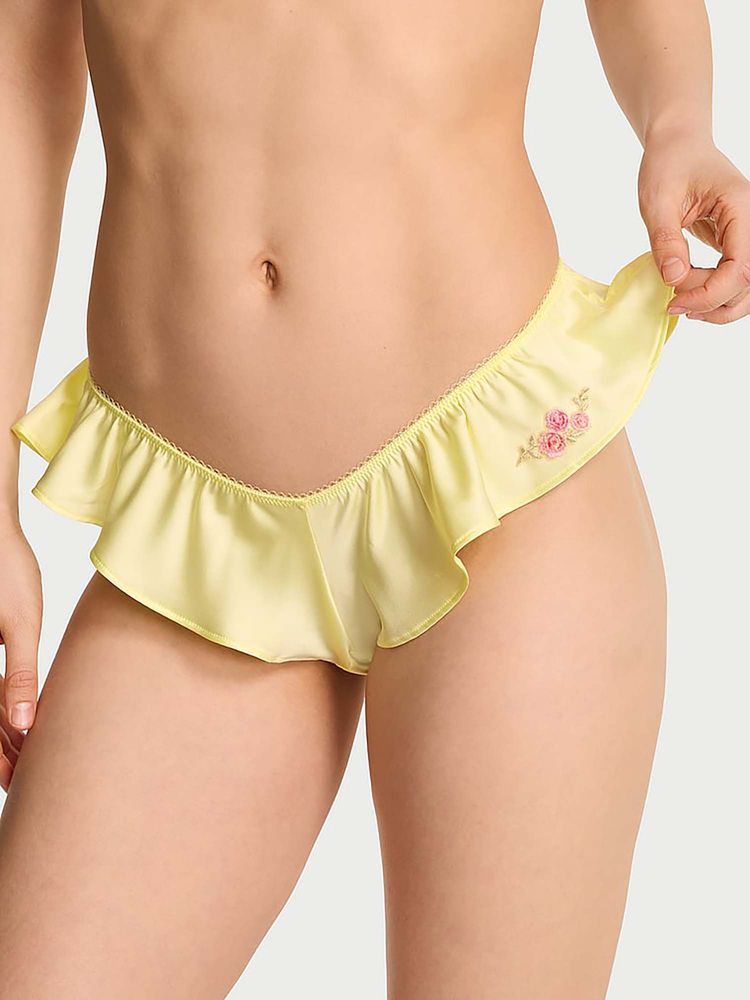 Victoria's Secret Yellow Solid Regular Brief Panty-image-12