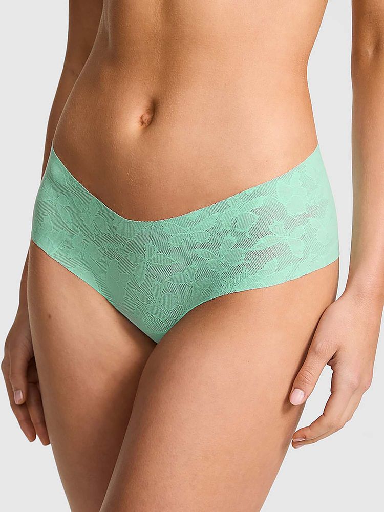 Victoria's Secret Green Self Design Regular Brief Panty-image-49