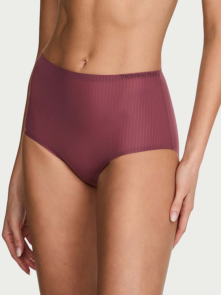 Victoria's Secret Mauve Stripes Regular Brief Panty-image-6