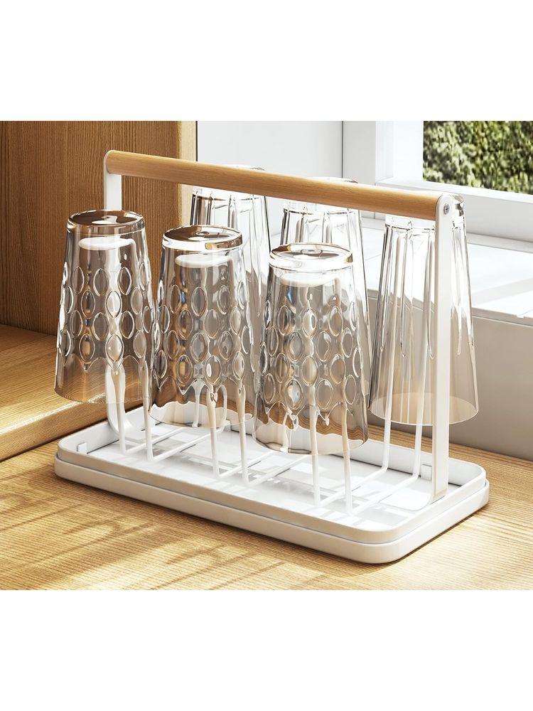 ARHAT ORGANIZERS Glass Holder With Water Tray-picture-29
