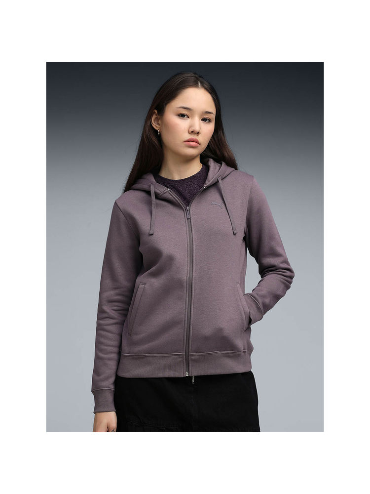 Puma Wardrobe Essentials Hooded Full-Zip Women's Jacket-image-13