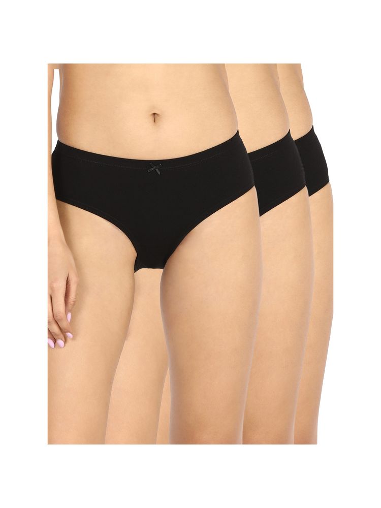 Nykd by Nykaa Pack of 3 Cotton Hipster With Anti Odor-Nyp100-All Black-picture-28
