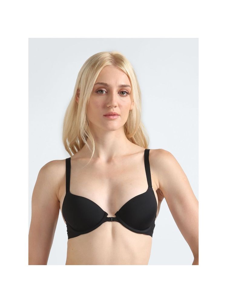 Calvin Klein Black Medium Coverage Padding Wired Push-Up Bra-image-7