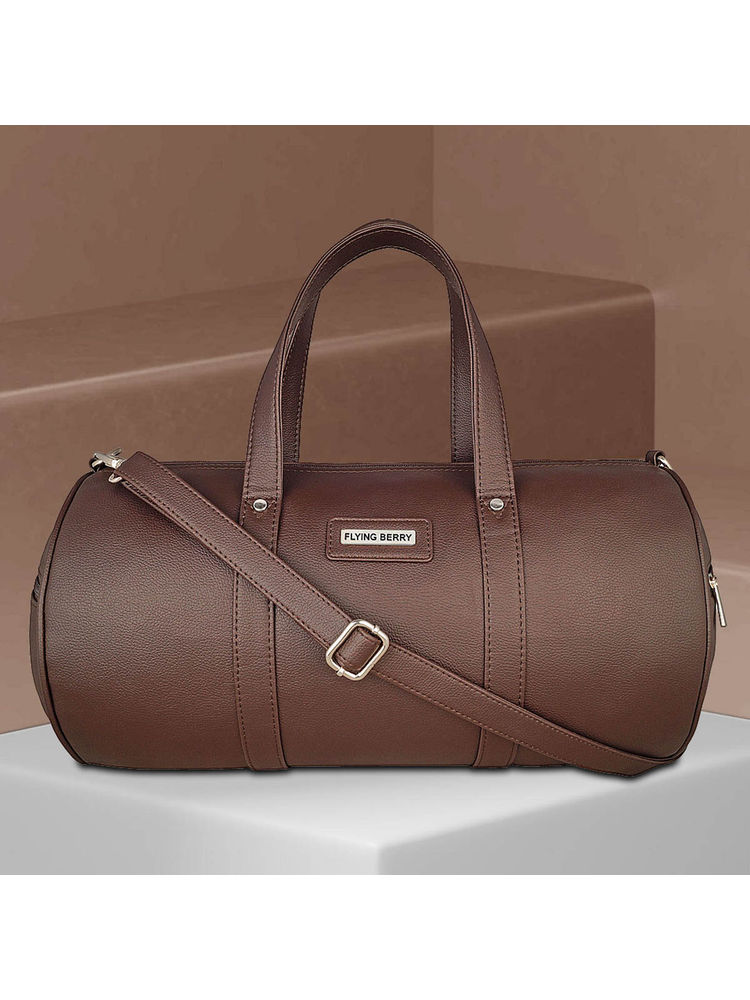 FLYING BERRY Unisex Brown Duffle Bag