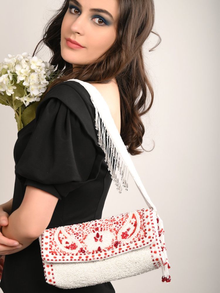Odette White-red Must Have Envelope Clutch-picture-25