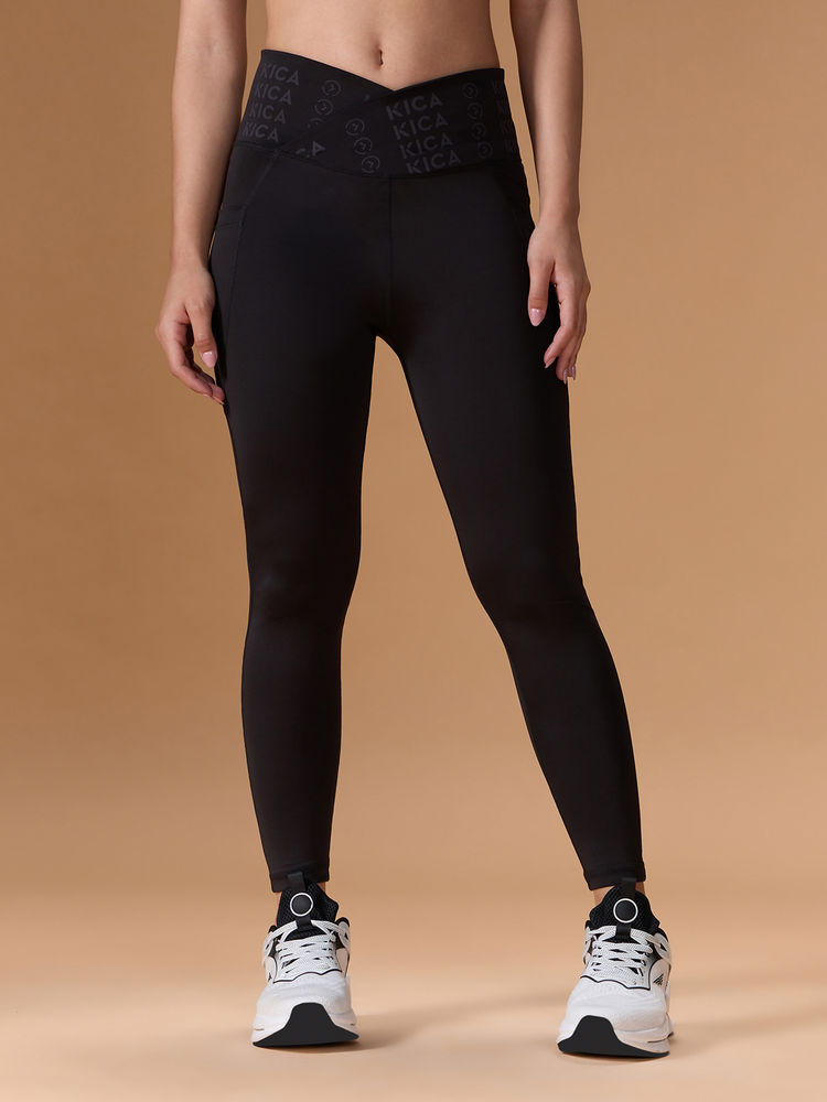 kica Women Cross Waist Mid Rise Leggings-picture-39