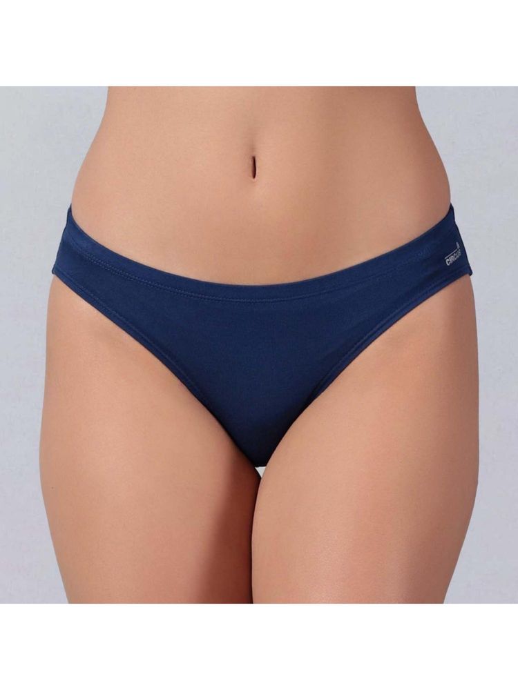 Tailor and Circus Womens Blue Low Rise Mid Coverage Micro Modal Fabric Bikini-picture-11