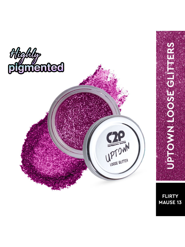C2P Pro Uptown Loose Glitter for Eye Makeup Highly Pigmented Eyeshadow Powder-picture-41