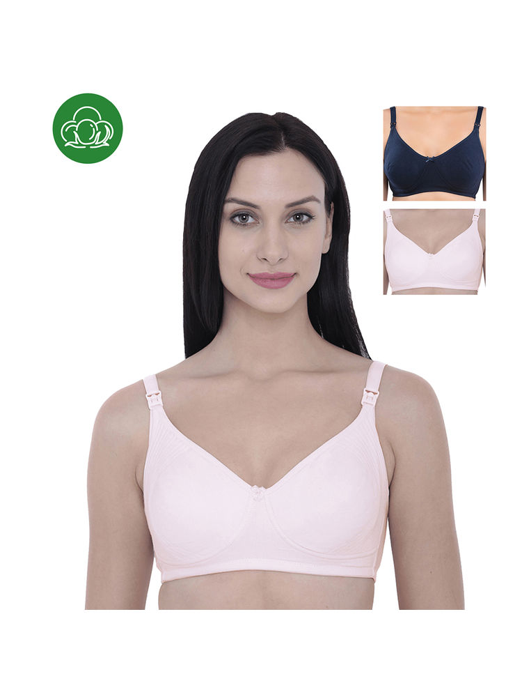 Inner Sense Women's Full Cup Nursing Bra Pack of 3 - Multi-Color-picture-47