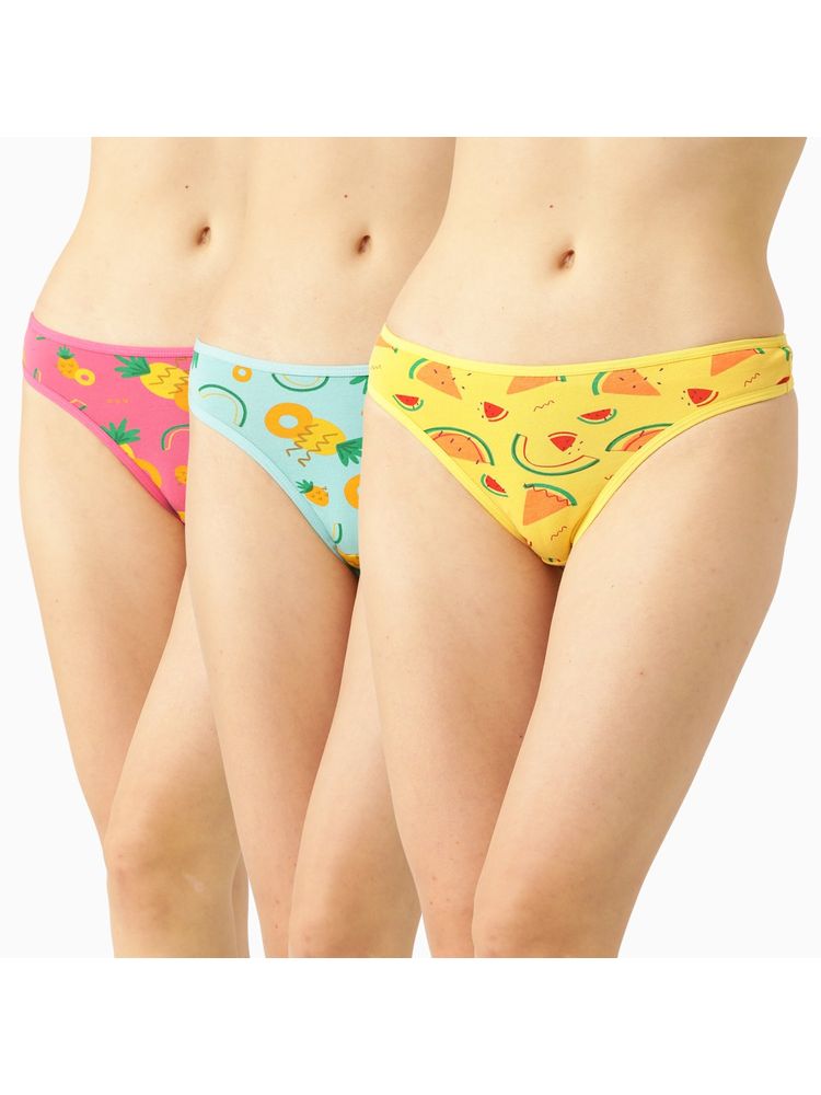 Leading Lady Printed Thong (Pack of 3)-picture-15