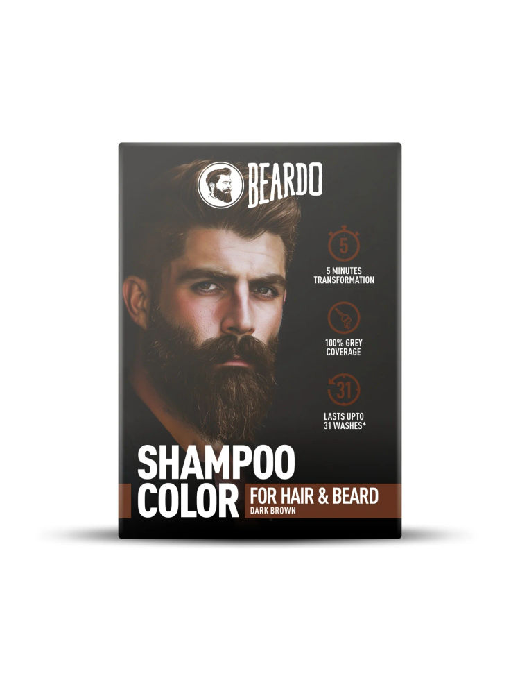 Beardo Dark Brown Shampoo Color For Hair And Beard-image-6