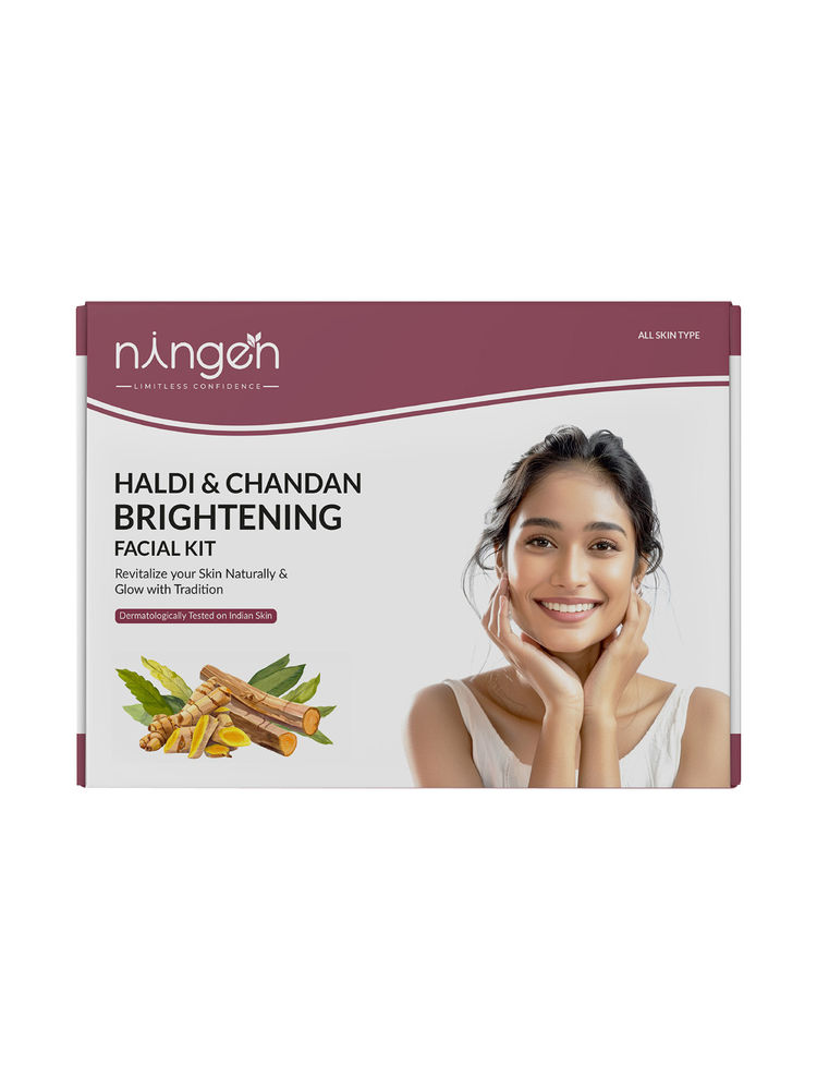 Ningen Haldi & Chandan Brightening Facial Kit-image-11