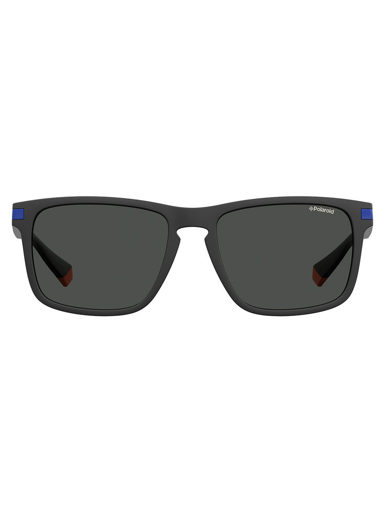 Polaroid Unisex Grey Rectangle Full Rim Sunglasses (55)-image-22