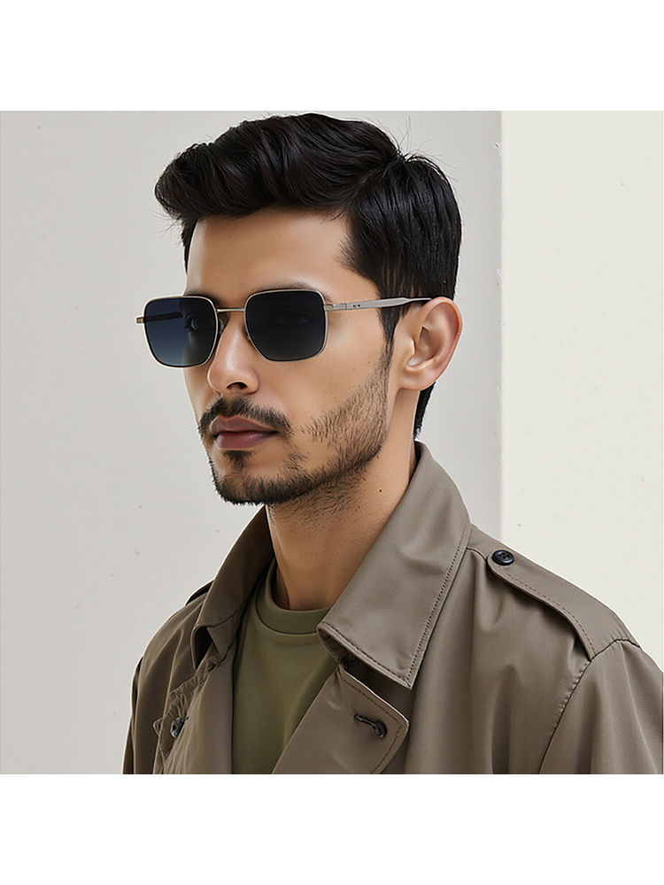 John Jacobs Unisex Full Polarised Uv Protected Stylish & Premium Square Blue Lens Sunglasses-picture-15