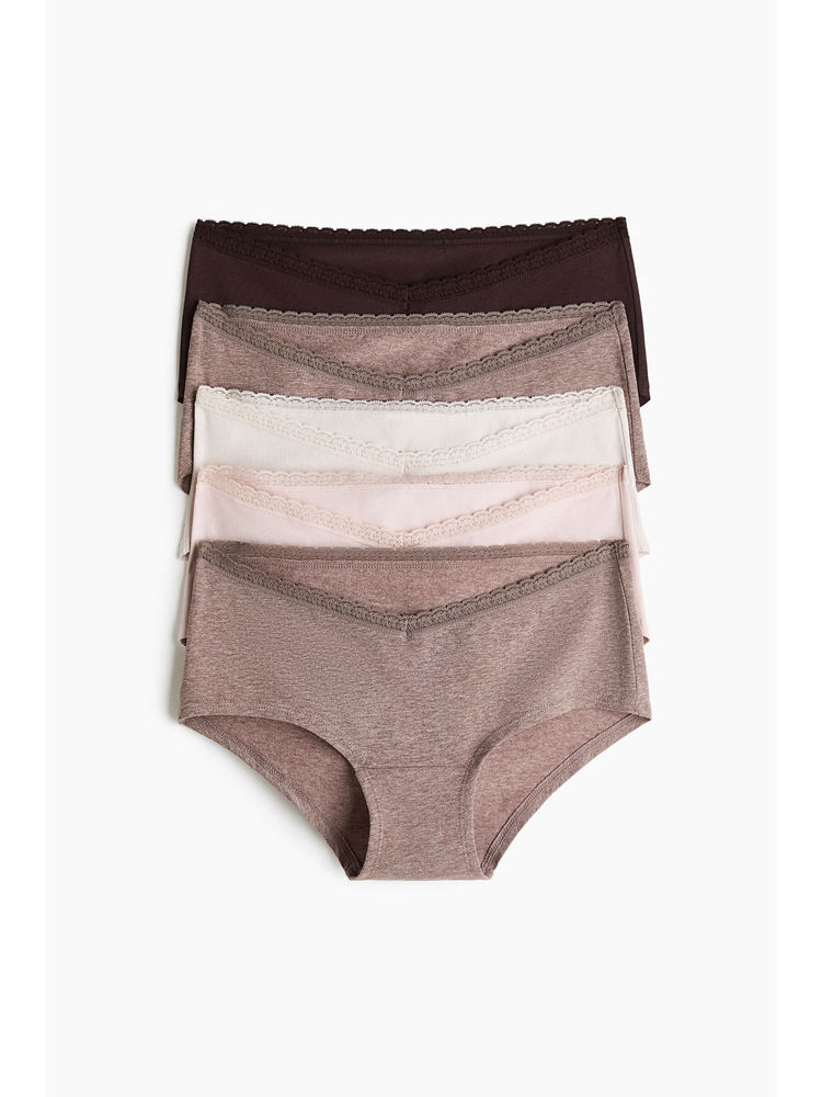 H&M Women Beige MAMA 5-Pack Hipster Briefs-picture-33