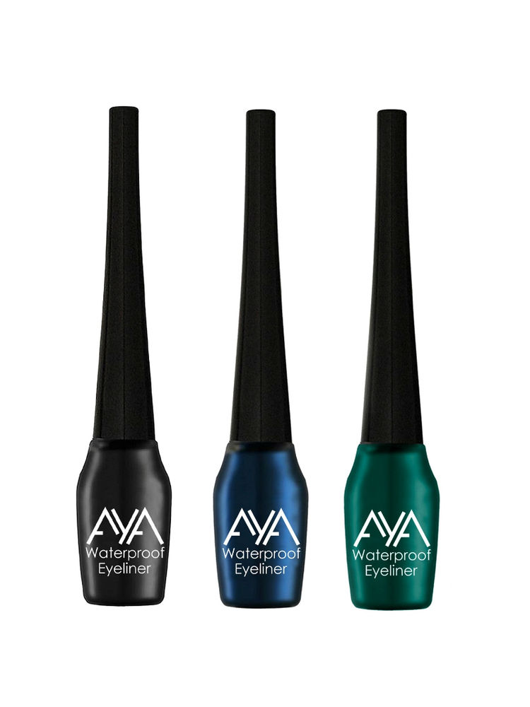 AYA Waterproof Eyeliner - Black, Blue, Green (Set of 3)-picture-11