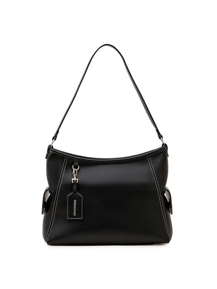 MIRAGGIO Black Elin Hobo Handbag (Medium)-picture-18