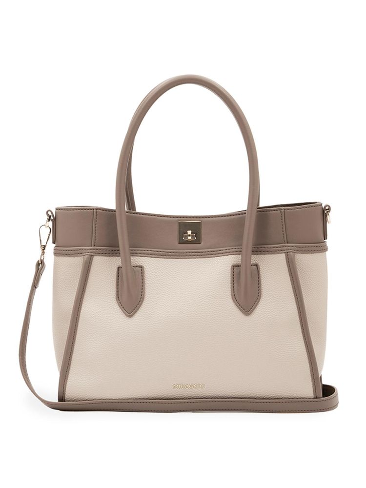 MIRAGGIO Taupe Harmony Handbag (Large)-picture-46