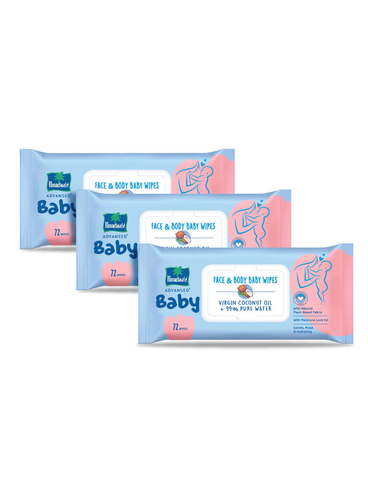 Parachute Advansed Baby, Face & Body Wipes
