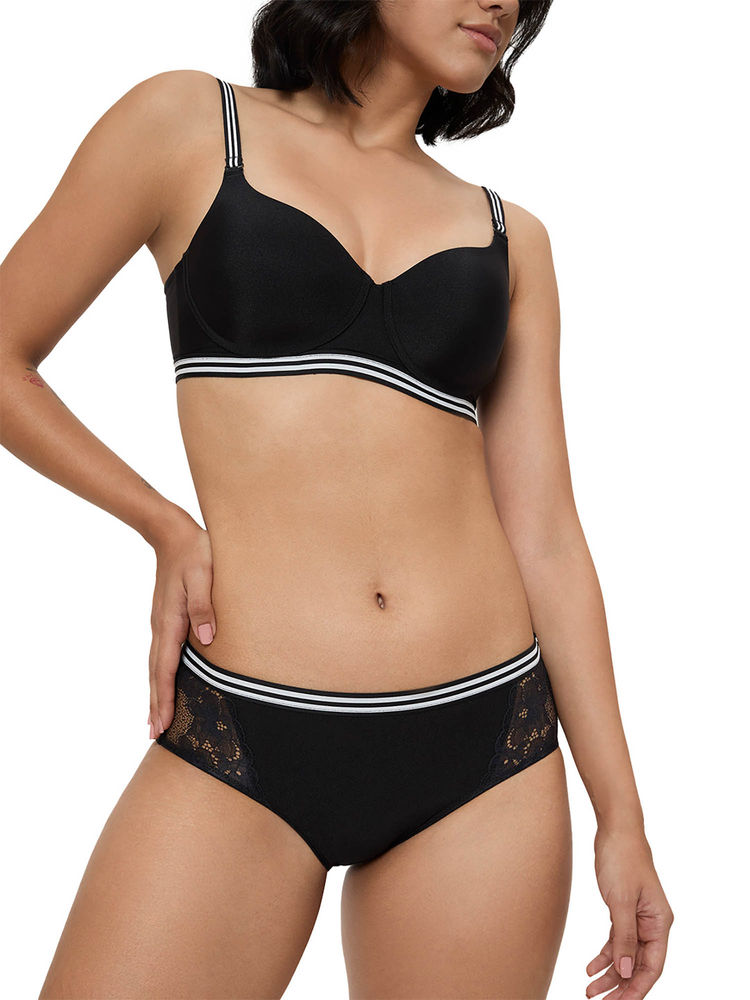 Triumph Black Triumph Spotlight Medium Coverage Hipster Brief-picture-15