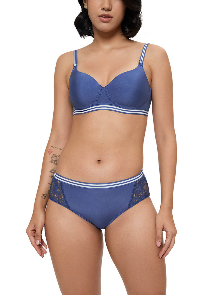Triumph Blue Triumph Spotlight Medium Coverage Hipster Brief-picture-14